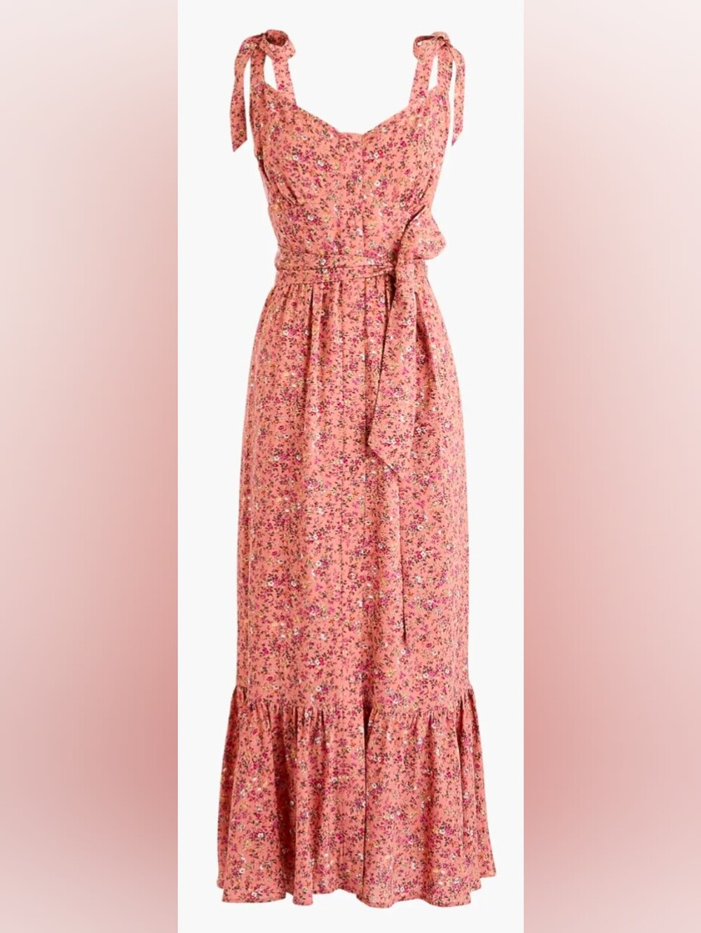 J. Crew Button Front Floral Midi Dress 8 NWT